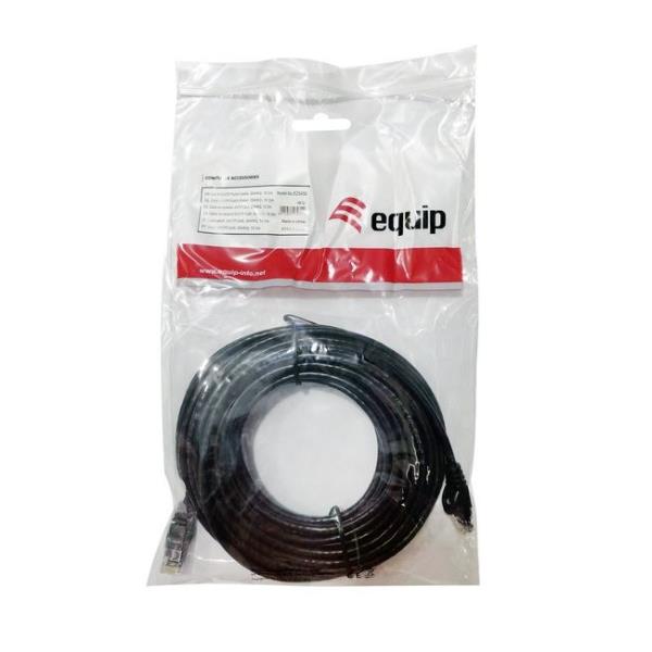 EQUIP - CAVO PATCH U/UTP CAT.6 250MHz NERO 0.5 metrI 5