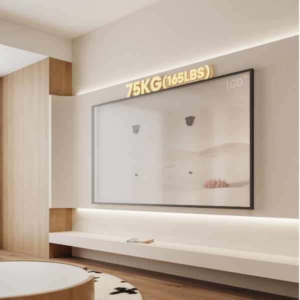 EQUIP - STAFFA DI MONTAGGIO A PARETE per TV senza fori da 32"-100" (adatto a parete in cartongesso) 5