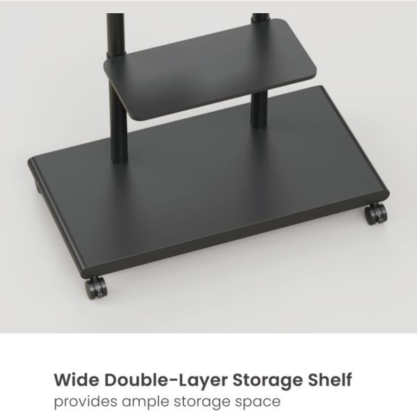 EQUIP - CARRELLO MOBILE per TV da 50"-90" CON RIPIANO FORATO 8