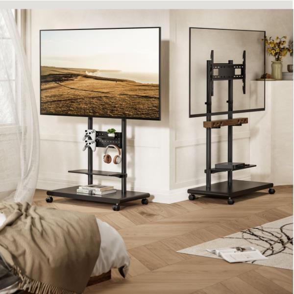 EQUIP - CARRELLO MOBILE per TV da 50"-90" CON RIPIANO FORATO 9