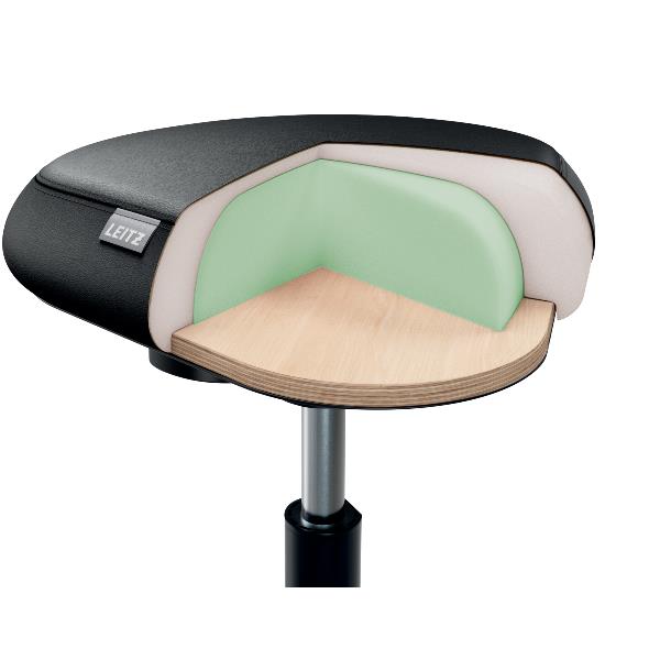 Leitz Ergo Sgabello con Ruote e Seduta Comfort 3