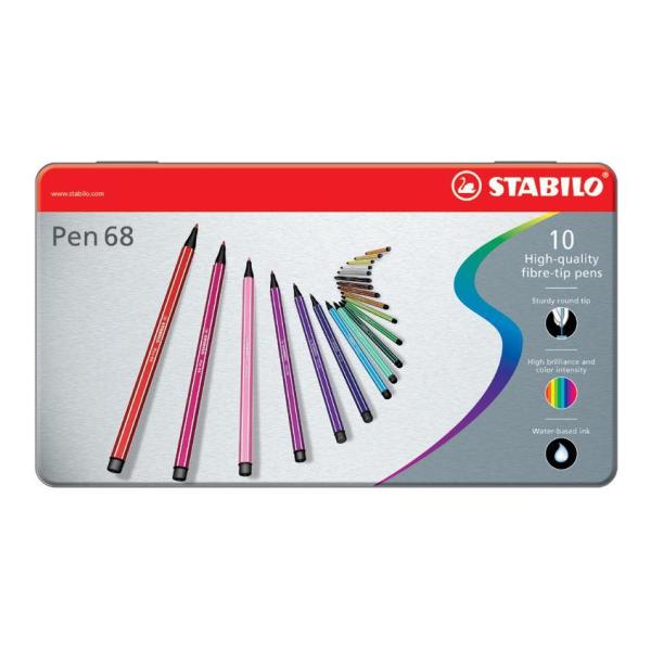 STABILO PEN 68 - Astuccio 10 pennarelli