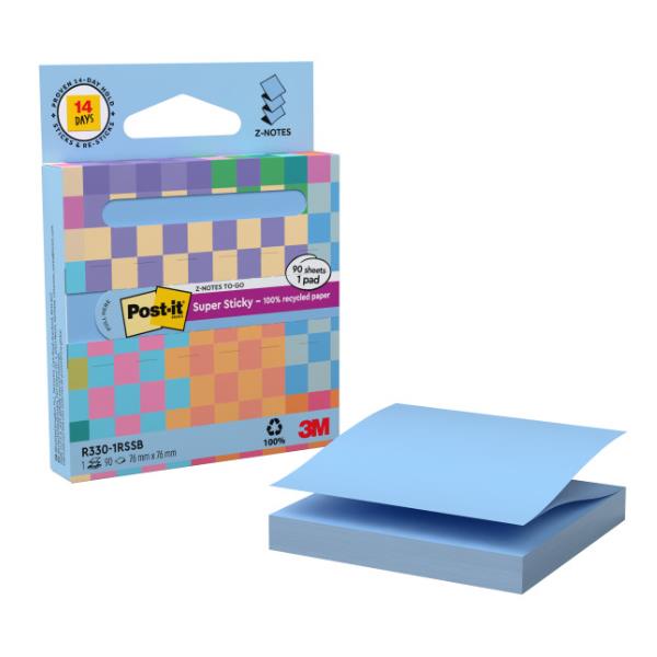 POST IT Post-it® Super Sticky Z-Notes-To-Go