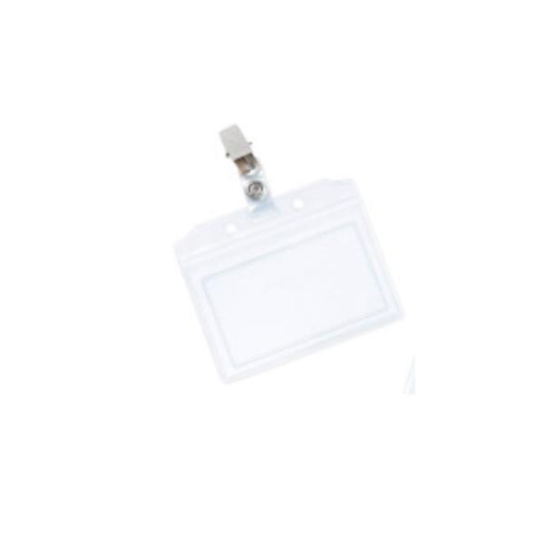 PLASTIDEA PORTABADGE CON CLIP IN PVC FLESSIBILE – MM 91X64