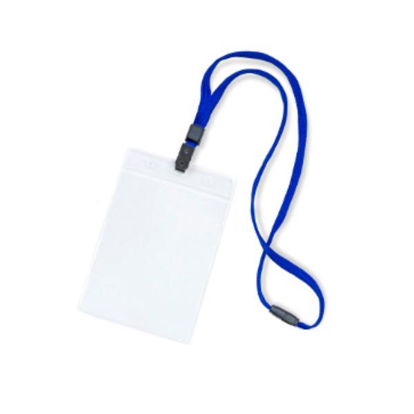 PLASTIDEA PORTABADGE 105X148 CON CORDONCINO CONF.50