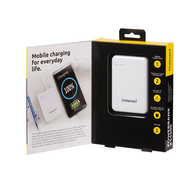 POWER BANK XS5000 WHITE 8