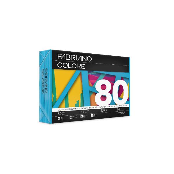 FABRIANO FABRIANO COLORE AZZURRO - A4 80g 500 fogli