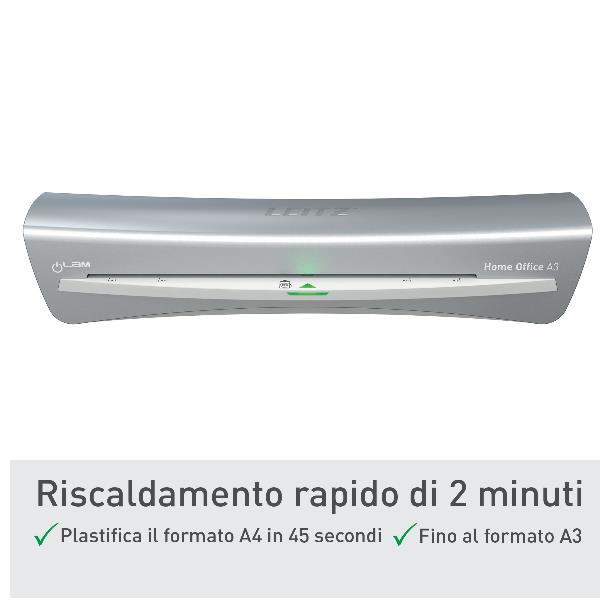 Plastificatrice Leitz iLAM Home Office A3 (2 rulli) 4