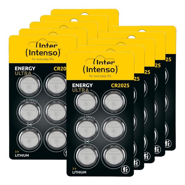 INTENSO Pile litio CR2025 - confezione 60 pile