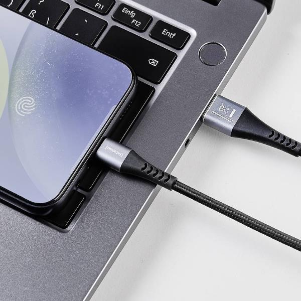 Intenso Cavo USB-C Spina USB-A,1.5 m Nero altamente flessibile 3