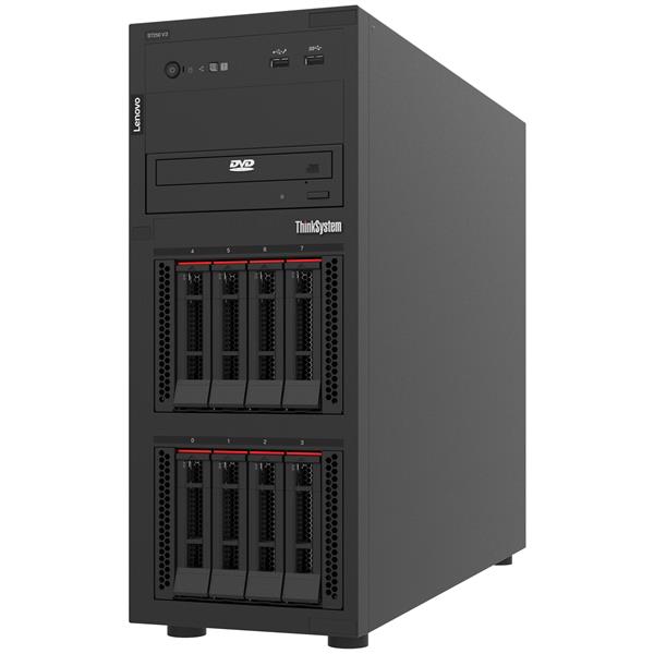 Lenovo ThinkSystem ST250 V3, 1xIntel Xeon 6315P 4C 2.8GHz 55W, 1x16GB 1Rx8, SW RD, 1x800W, 3Y Base Warranty, XCC Platinum, 2.5" Chassis Base(Standard) 3