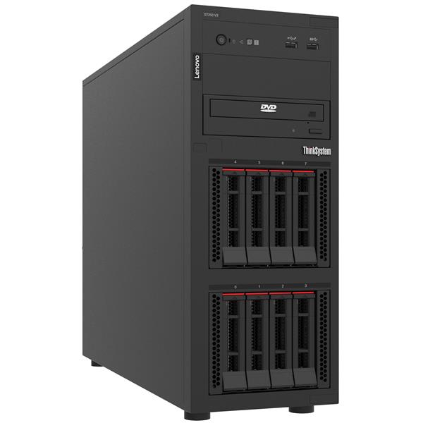 Lenovo ThinkSystem ST250 V3, 1xIntel Xeon 6315P 4C 2.8GHz 55W, 1x16GB 1Rx8, SW RD, 1x800W, 3Y Base Warranty, XCC Platinum, 2.5" Chassis Base(Standard) 4