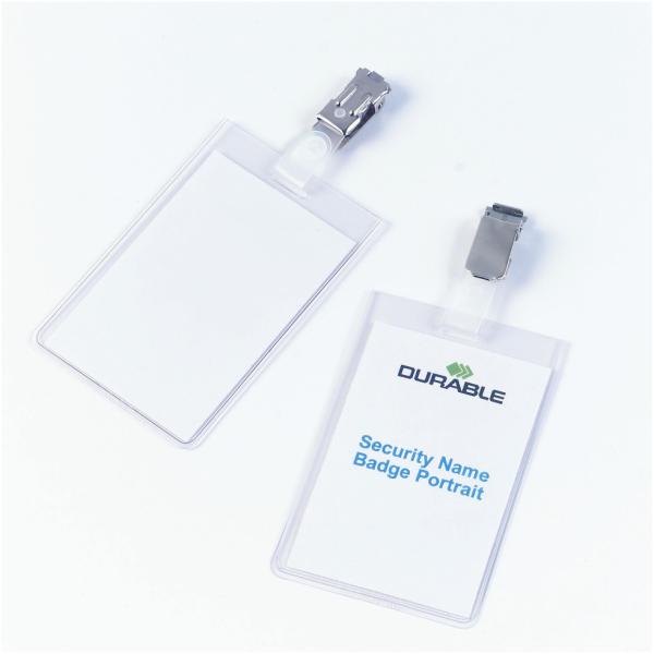 DURABLE PORTABADGE VERTICALE PVC TRASPARENTE
