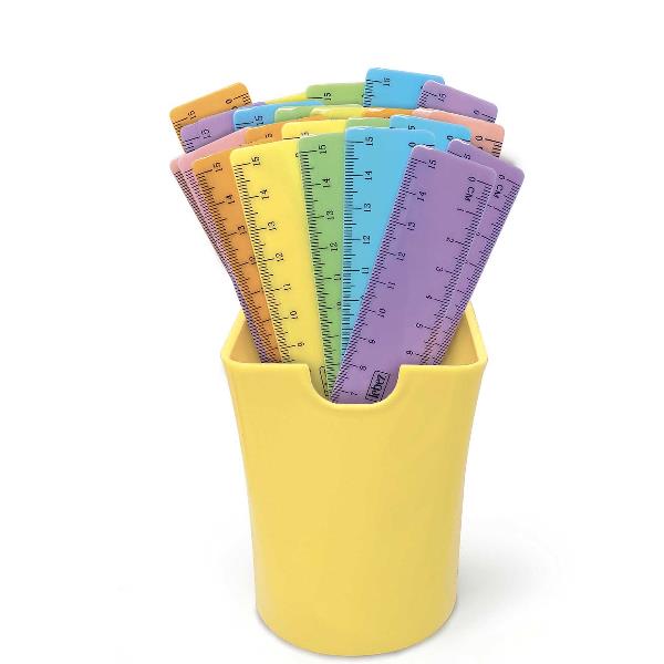 LEBEZ SPA BARATTOLO 36PZ RIGHELLI 15CM PASTEL