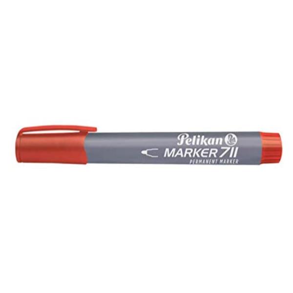 MARCATORE PERMANENTE 711 ROSSO - punta conica 2