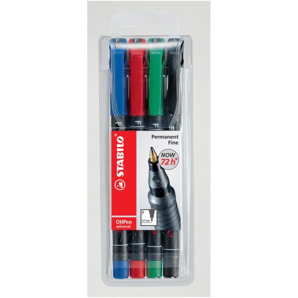 STABILO MARCATORE OHPEN - Astuccio 4 pezzi