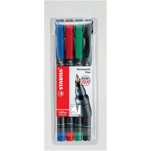 STABILO MARCATORE OHPEN - Astuccio 4 pezzi