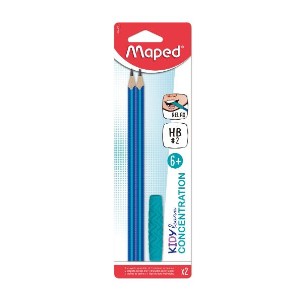 MAPED MATITA IN GRAFITE + COPRIMATITA- KIDYLEARN CONCENTRATION
