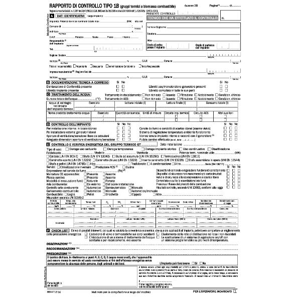 DATA UFFICIO Rapporto controllo effic. energetica