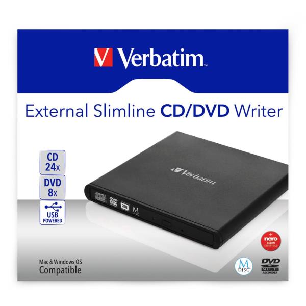 VERBATIM Masterizzqatore esterne CD/DVD REWRITER
