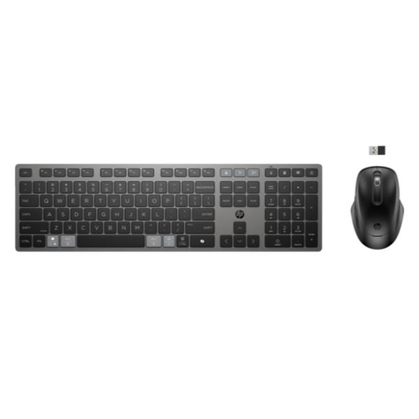 HP INC Kit Tastiera e Mouse wireless e Bluetooth dual-mode HP 725 (layout inglese)