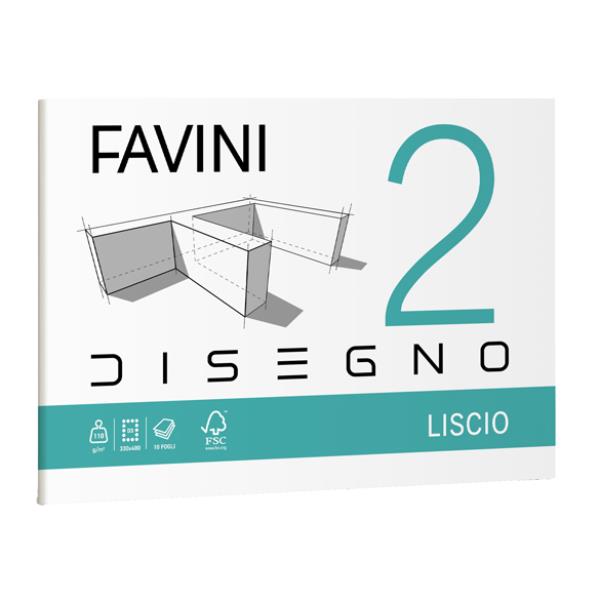 CARTOTECNICA FAVINI FAVINI 2 -ALBUM DA DISEGNO LISCIO 110G
