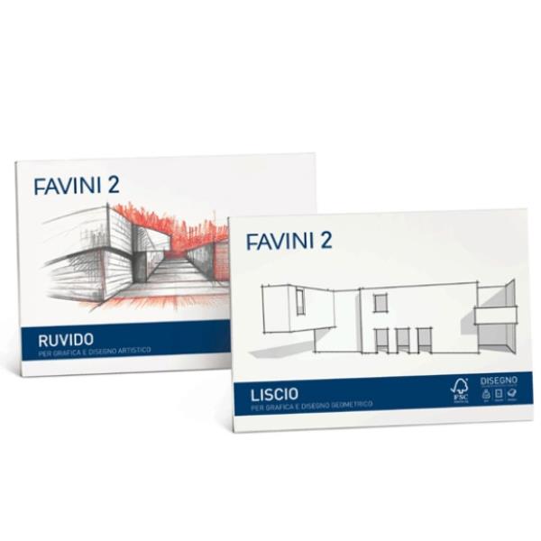 CARTOTECNICA FAVINI FAVINI 2 -ALBUM DA DISEGNO RUVIDO110G