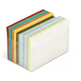 ARCOBALENO - 7,2x11 cm - 100 buste 90 g/m2 - 100 cartoncini 200 g/m2 2