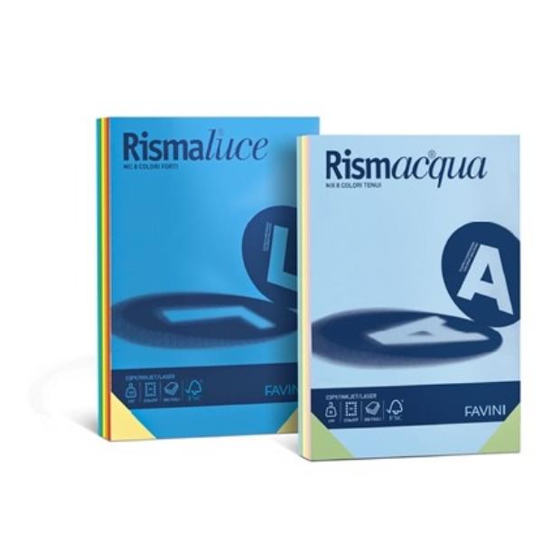 CARTOTECNICA FAVINI RISMACQUA mix – A3 - 5 Colori - 140g/m2 - 200fogli