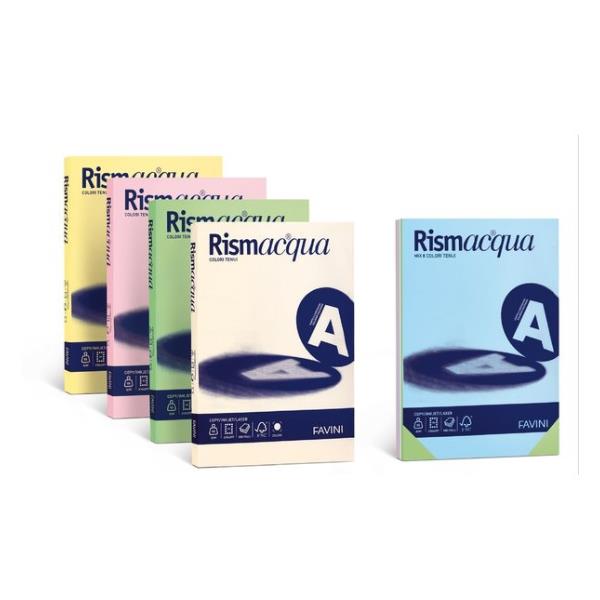 CARTOTECNICA FAVINI RISMACQUA – A4 Celeste – 200g/m2 - 125fogli