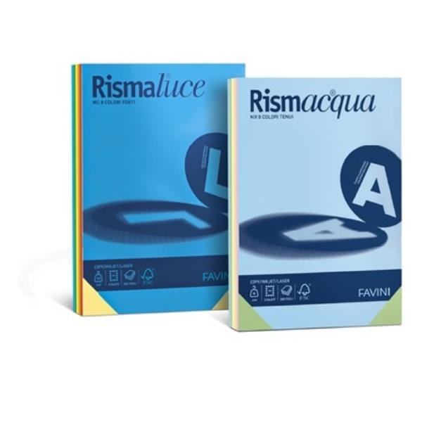 RISMACQUA mix – A4 - 5 Colori - 200g/m2 - 125fogli 2