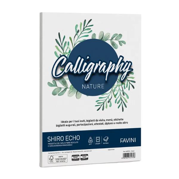 CARTOTECNICA FAVINI CF50 CALLIGRAPHY SHIRO GESSO A4