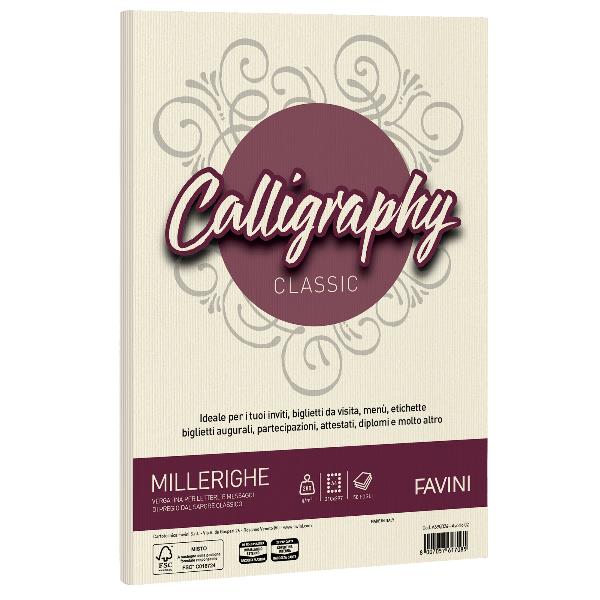 CALLIGRAPHY millerighe - Avorio - 200g/m2 – 50 fogli 2