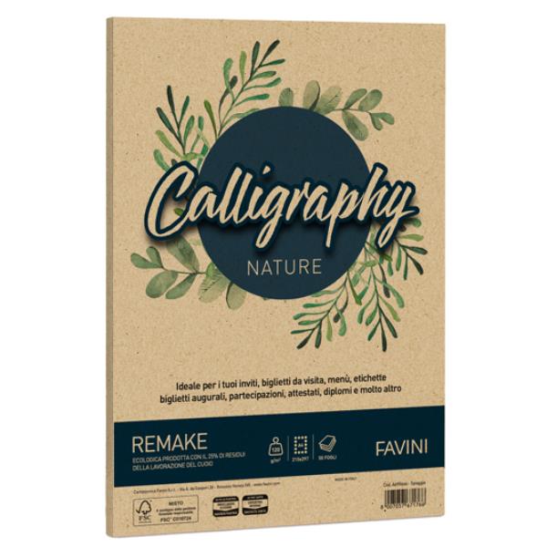 CARTOTECNICA FAVINI CALLIGRAPHY remake - Spiaggia - 120g/m2 - 50 fogli