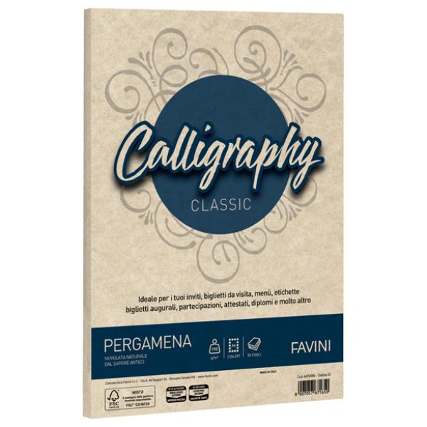 CALLIGRAPHY pergamena - Sabbia - 190g/m2 - 50 fogli 2