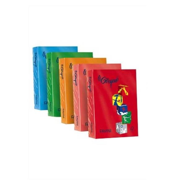 CARTOTECNICA FAVINI LE CIRQUE Forti - A3 Rosso Scarlatto - 80 g/m2 - 500 fogli