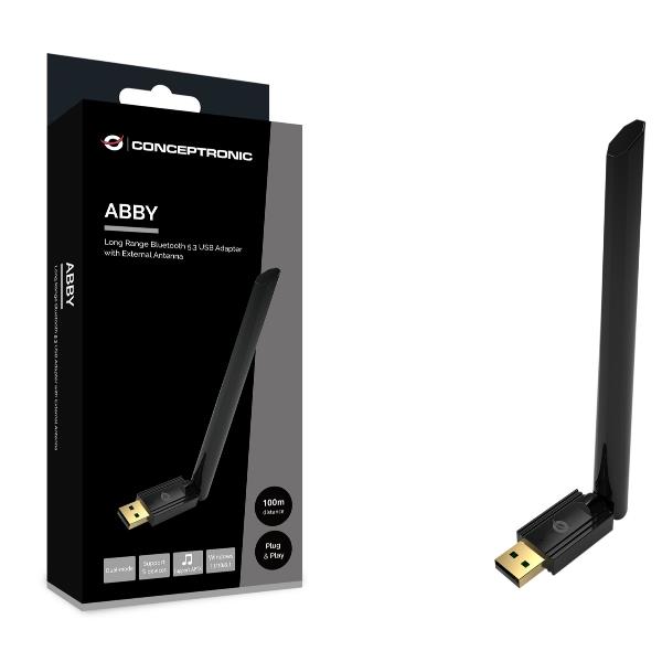 ADATTATORE USB BLUETOOTH 5.3 a Lunga portata, Antenna Esterna 4dBi 3