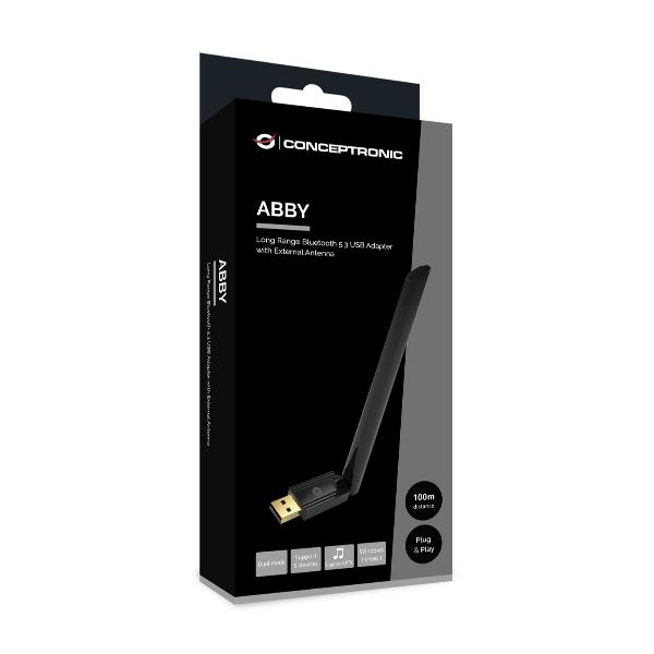 ADATTATORE USB BLUETOOTH 5.3 a Lunga portata, Antenna Esterna 4dBi 6
