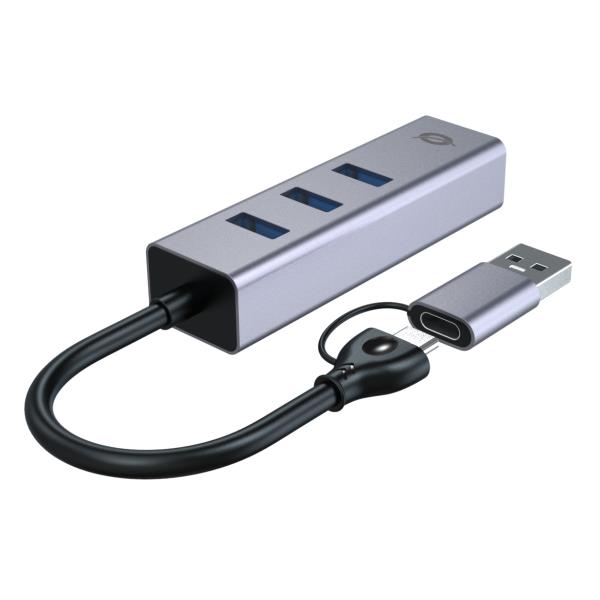 Adattatore di rete da USB-C a Gigabit con hub USB a 3 porte 4