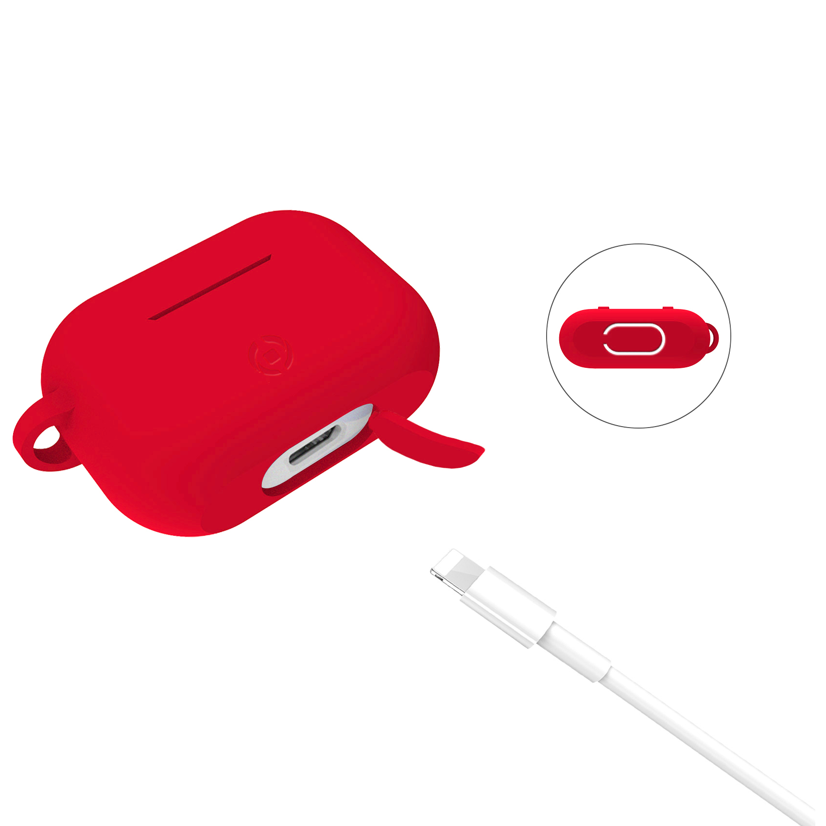 AIRCASE - Custodia in silicone morbido compatibile con Airpods Pro 4