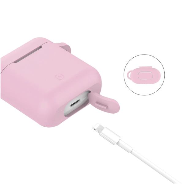 AIRCASE - Custodia in silicone morbido compatibile con Airpods 1st Gen. / 2nd Gen. 5
