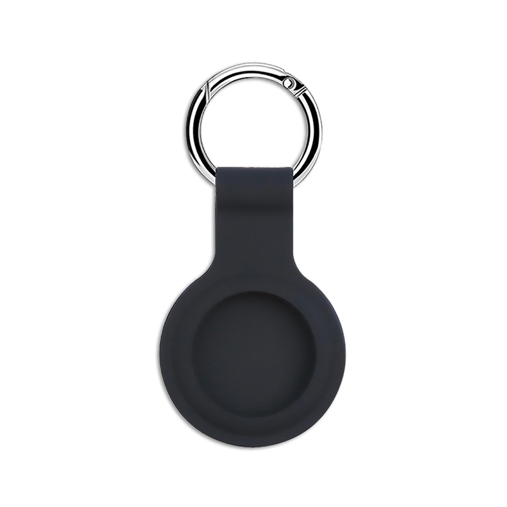 AIRCASETAG - Custodia in silicone morbida con gancio in metallo compatibile con Airtag 1a Gen/2a Gen 3