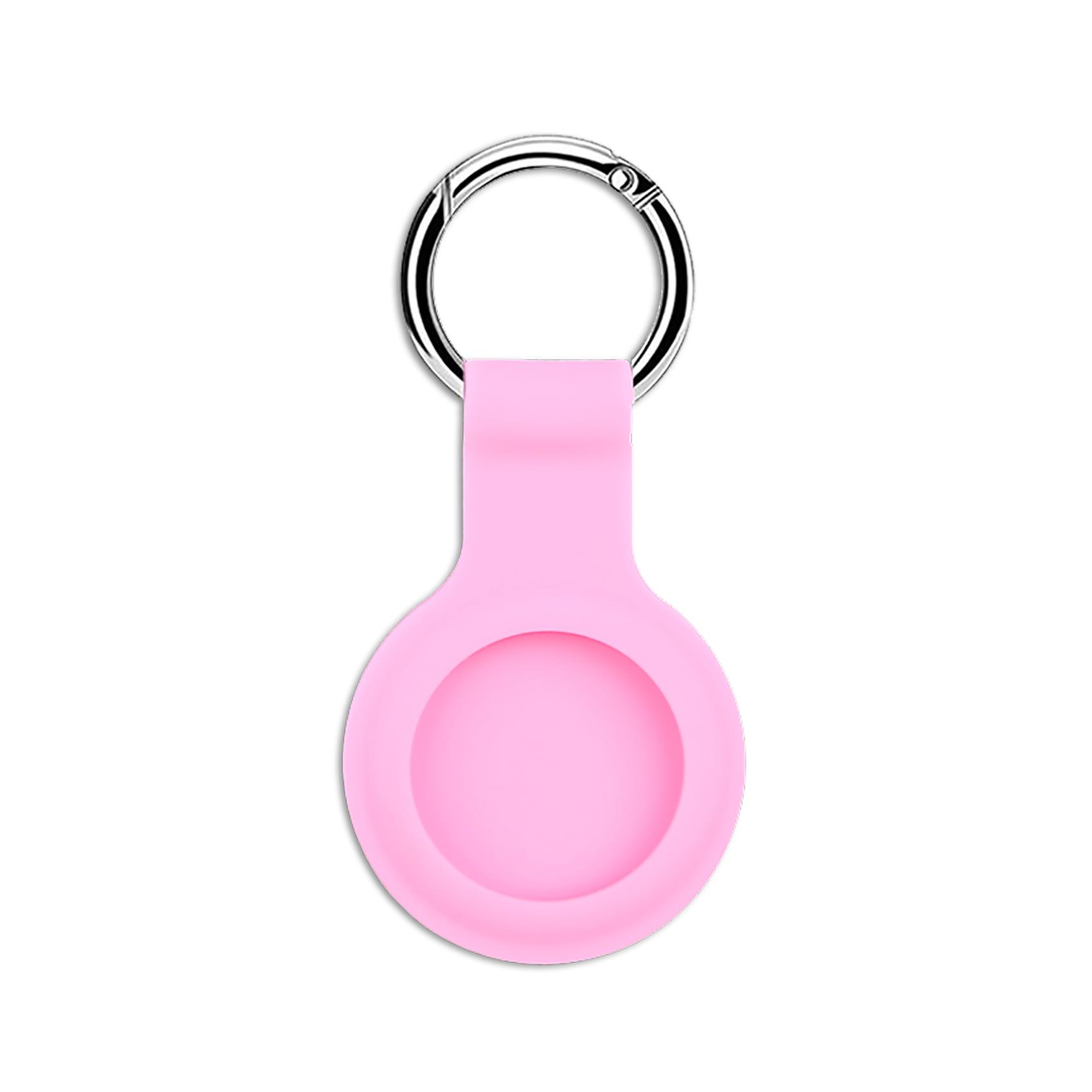 AIRCASETAG - Custodia in silicone morbida con gancio in metallo compatibile con Airtag 1a Gen/2a Gen 2