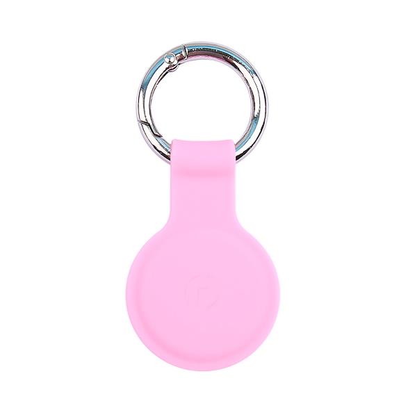 AIRCASETAG - Custodia in silicone morbida con gancio in metallo compatibile con Airtag 1a Gen/2a Gen 4
