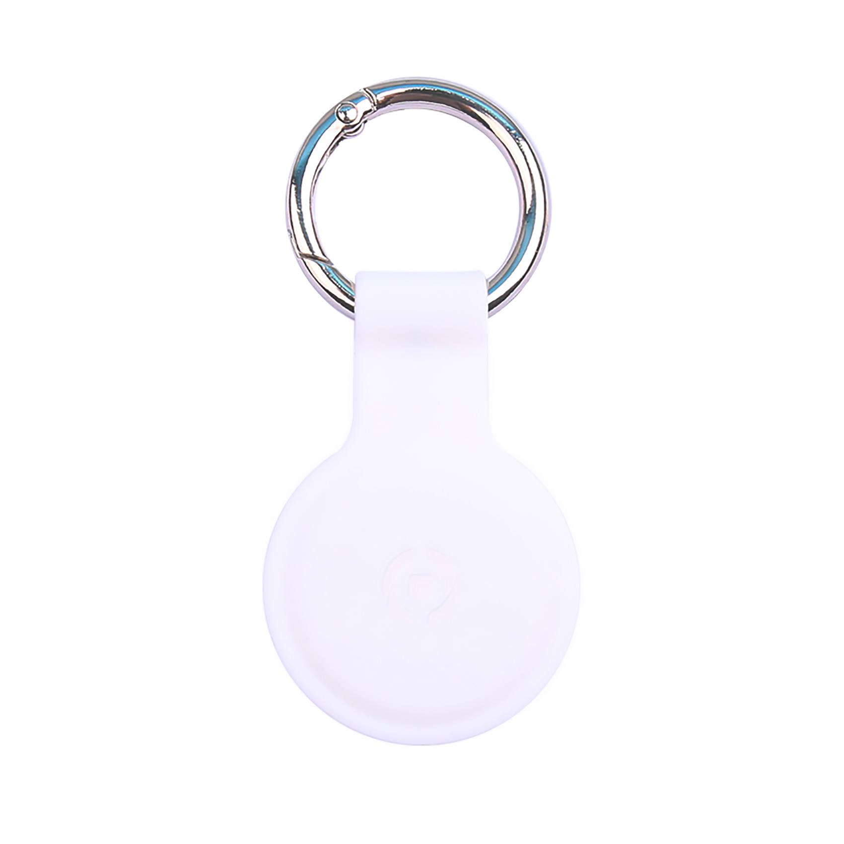 AIRCASETAG - Custodia in silicone morbida con gancio in metallo compatibile con Airtag 1a Gen/2a Gen 3