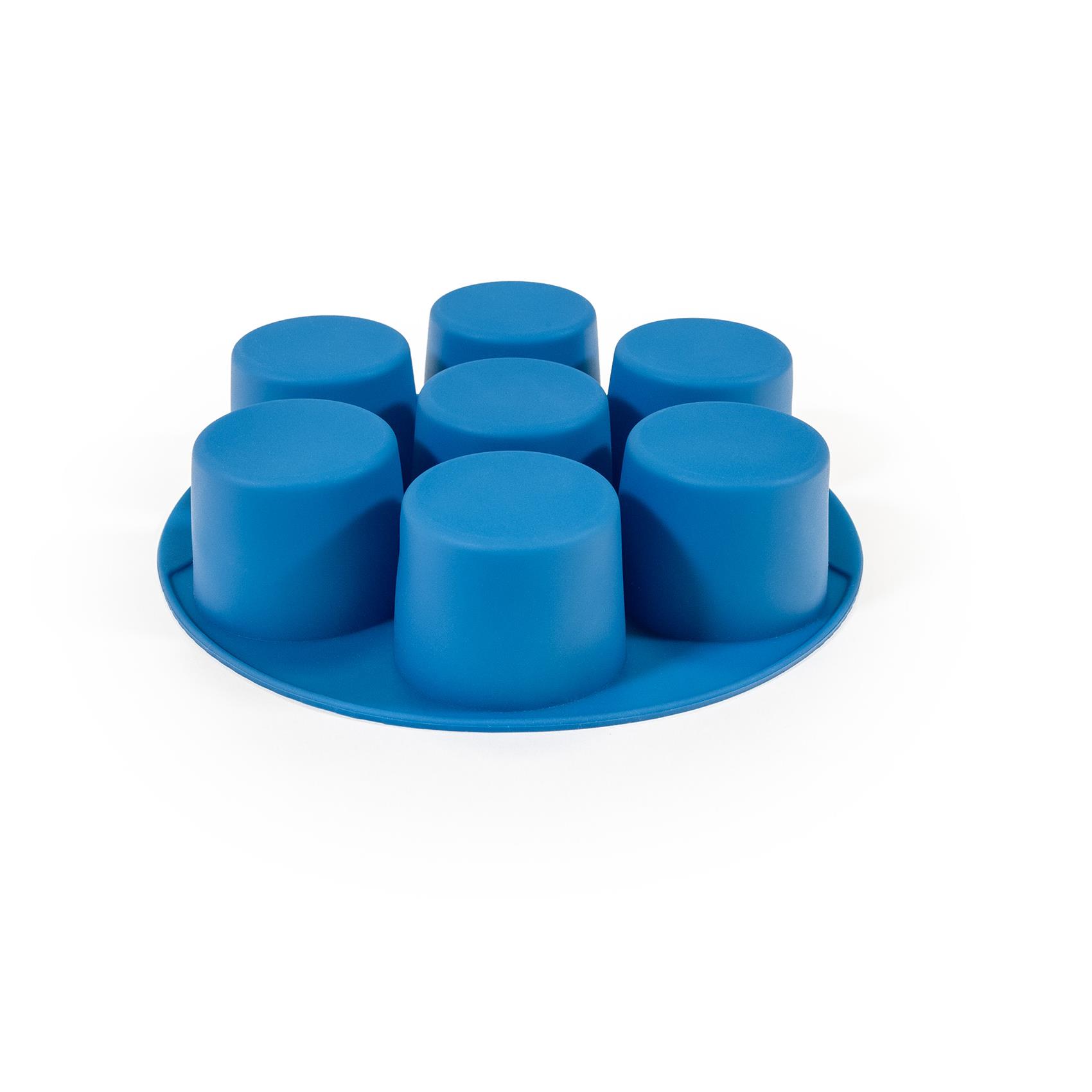 MUITOMAS - Stampo per muffin per friggitrice ad aria in silicone blu ottanio 2