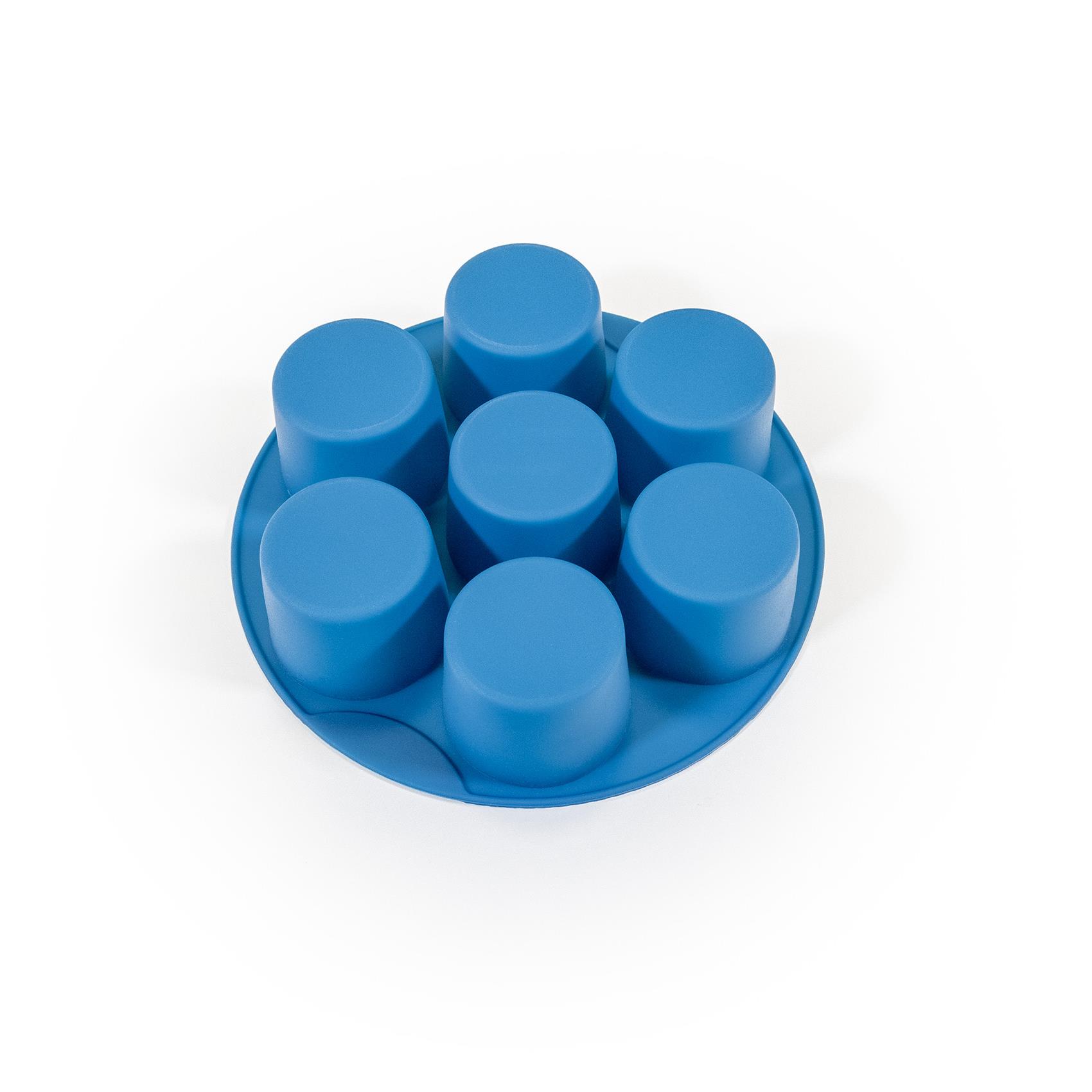 MUITOMAS - Stampo per muffin per friggitrice ad aria in silicone blu ottanio 3