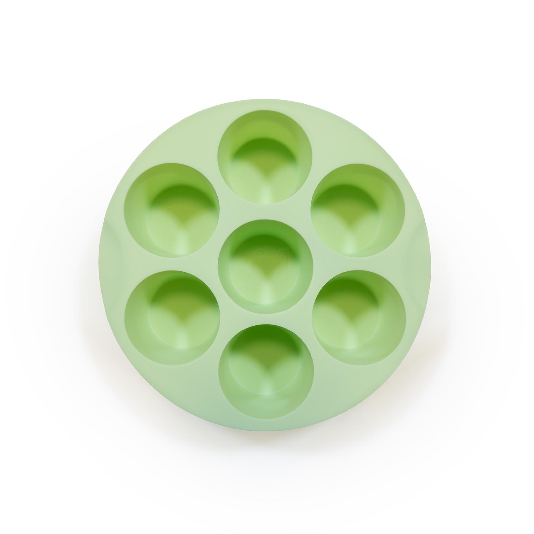 MUITOMAS - Stampo per muffin in silicone per friggitrice ad aria verde salvia 4