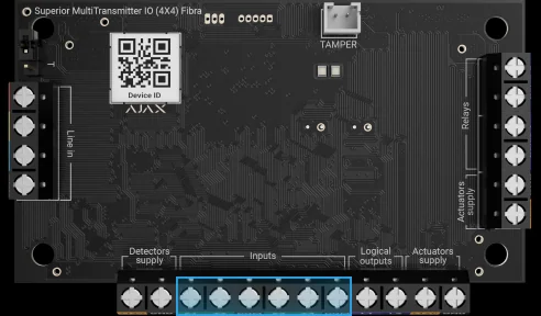 Ajax Superior MultiTransmitter IO (4x4) Fibra 4