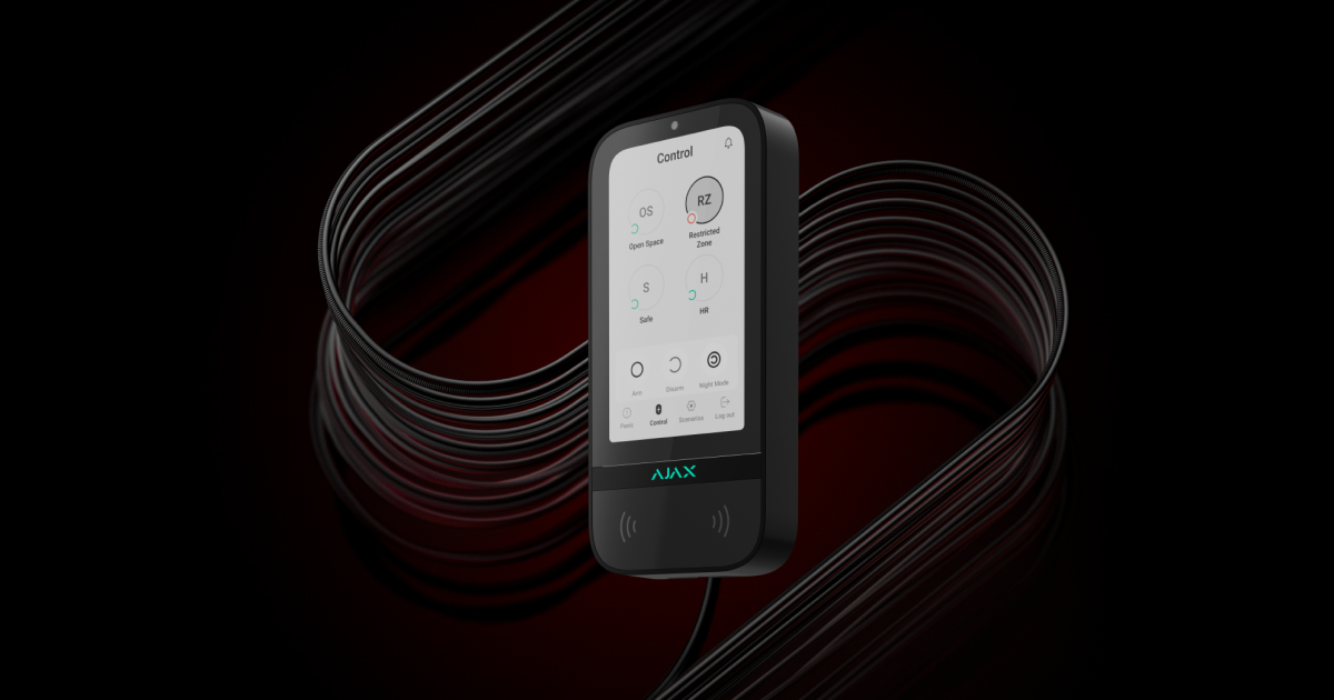 Ajax Ajax Superior KeyPad TouchScreen Fibra ASP white